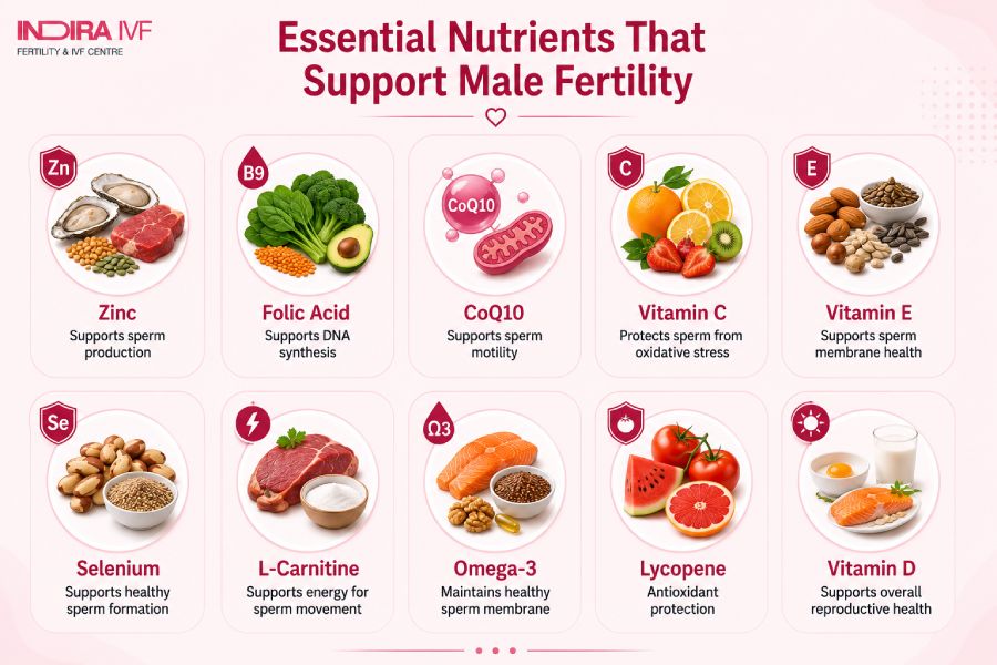 Key Nutrients Found in Male Fertility Supplements