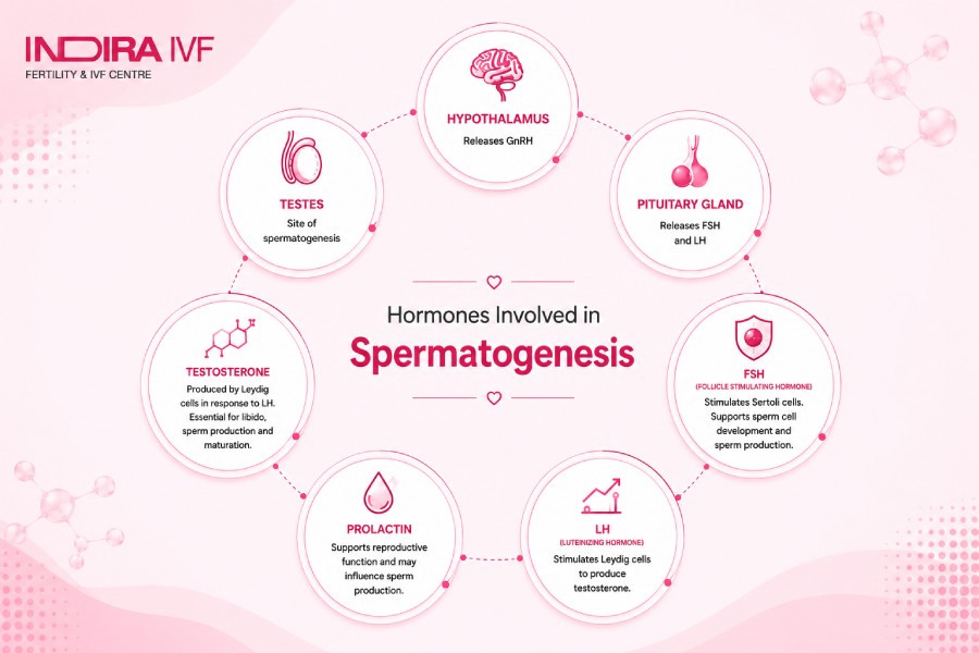 Hormones involved in spermatogenesis