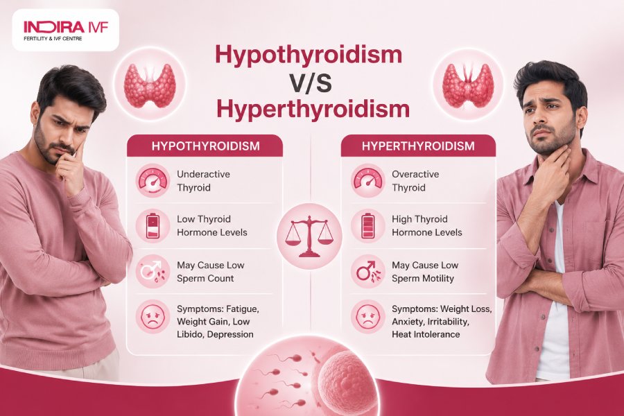 Hypothyroidis and Hyperthyroidism comparison