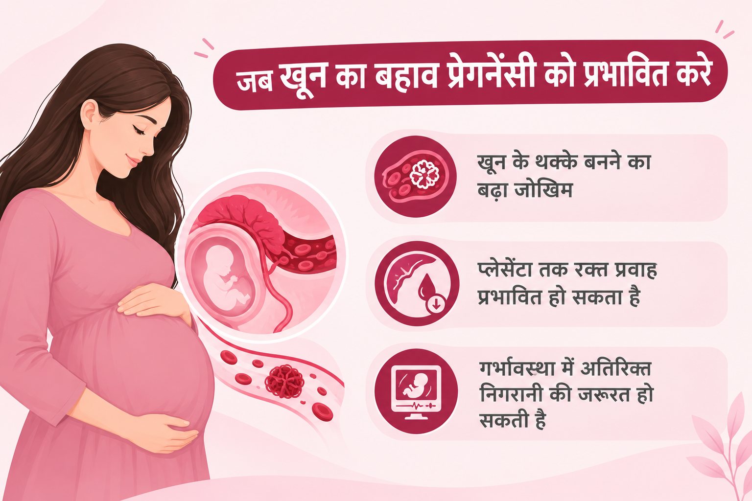 Pregnancy Blood Flow Infographic