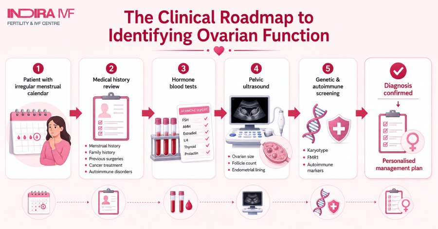 Which hormone tests are essential for confirming the condition
