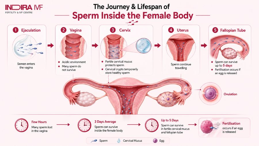 The Life Span of a Sperm Inside Vagina or Uterus